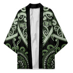 Custom Aotearoa Ngati Awa Kimono Maori Tribal Pattern