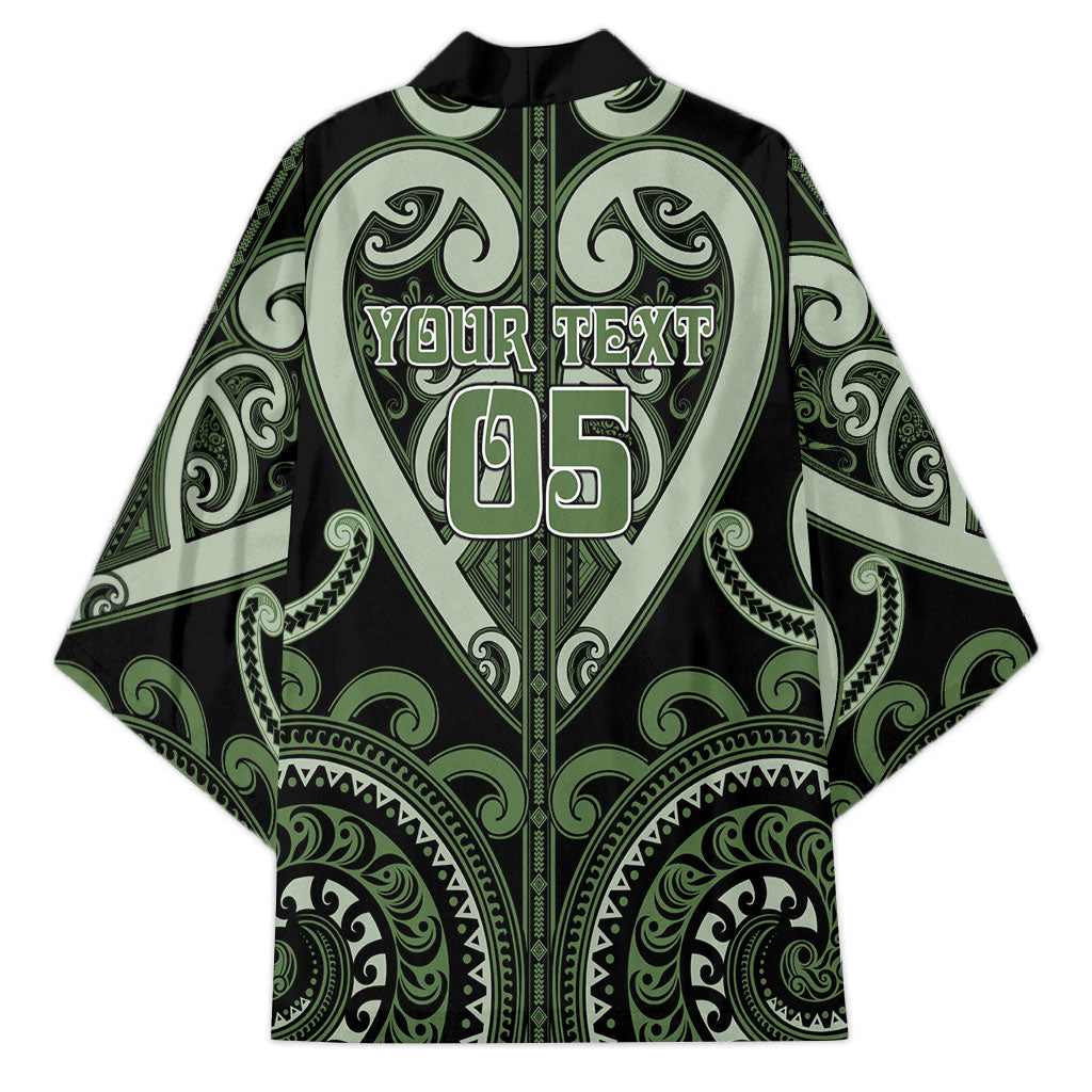 Custom Aotearoa Ngati Awa Kimono Maori Tribal Pattern