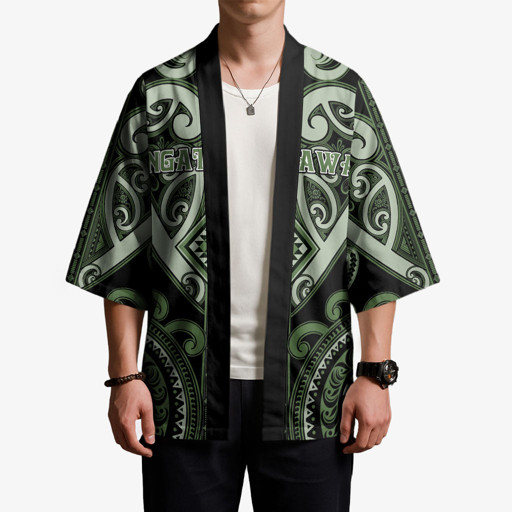Custom Aotearoa Ngati Awa Kimono Maori Tribal Pattern