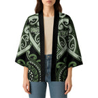 Custom Aotearoa Ngati Awa Kimono Maori Tribal Pattern