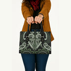 Aotearoa Ngati Awa Leather Bag Maori Tribal Pattern
