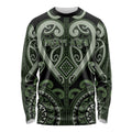 Custom Aotearoa Ngati Awa Long Sleeve Shirt Maori Tribal Pattern