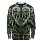 Custom Aotearoa Ngati Awa Long Sleeve Shirt Maori Tribal Pattern