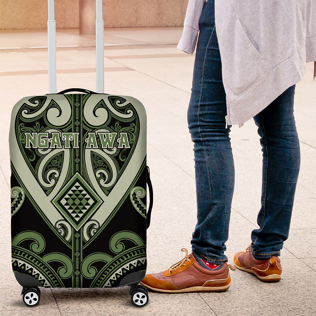 Aotearoa Ngati Awa Luggage Cover Maori Tribal Pattern