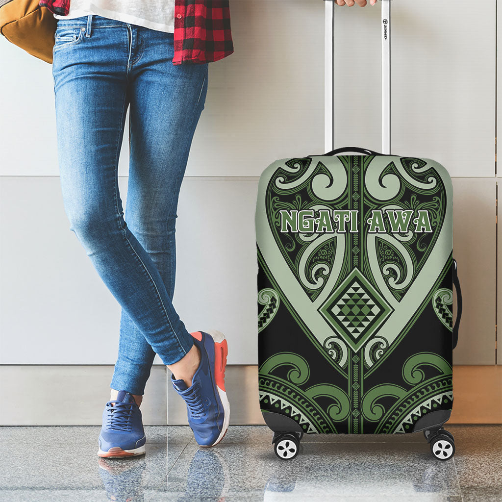 Aotearoa Ngati Awa Luggage Cover Maori Tribal Pattern