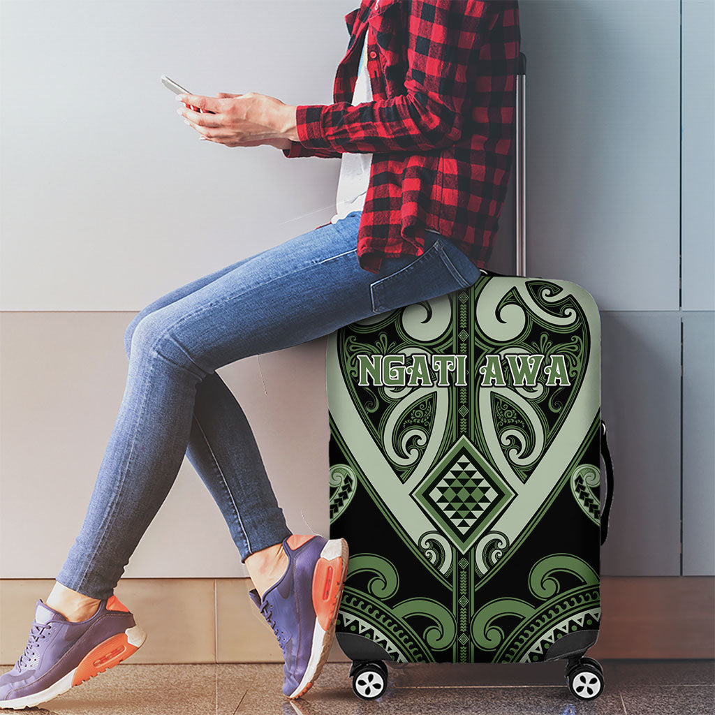 Aotearoa Ngati Awa Luggage Cover Maori Tribal Pattern