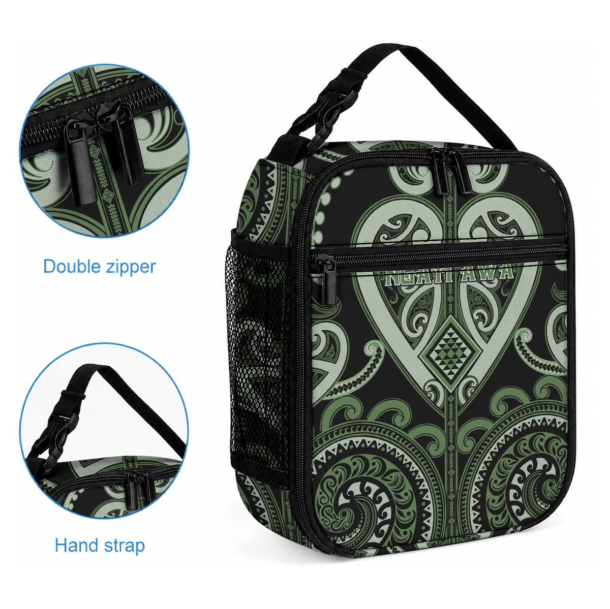 Aotearoa Ngati Awa Lunch Bag Maori Tribal Pattern