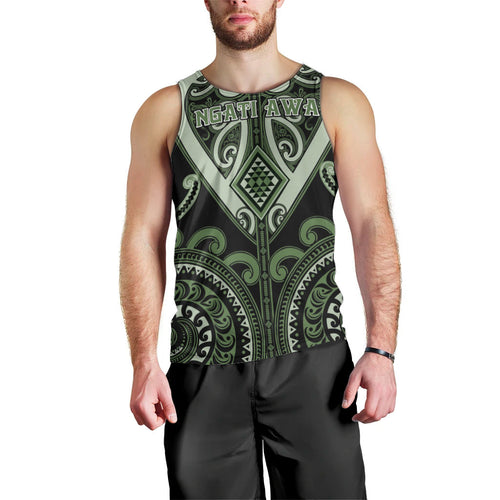 Custom Aotearoa Ngati Awa Men Tank Top Maori Tribal Pattern