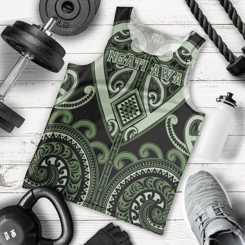 Custom Aotearoa Ngati Awa Men Tank Top Maori Tribal Pattern