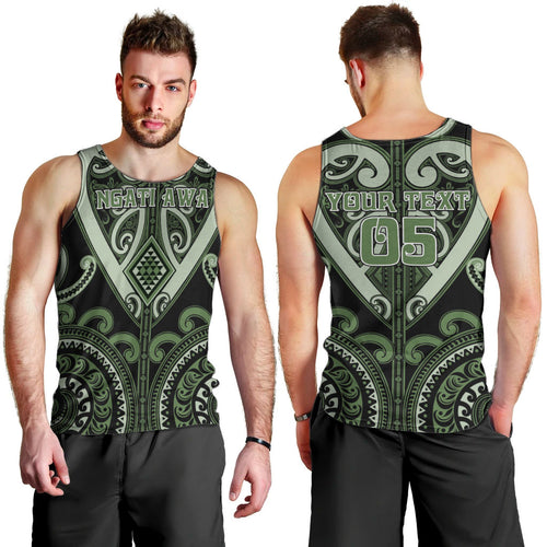 Custom Aotearoa Ngati Awa Men Tank Top Maori Tribal Pattern