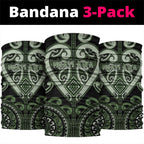 Aotearoa Ngati Awa Neck Gaiter Maori Tribal Pattern