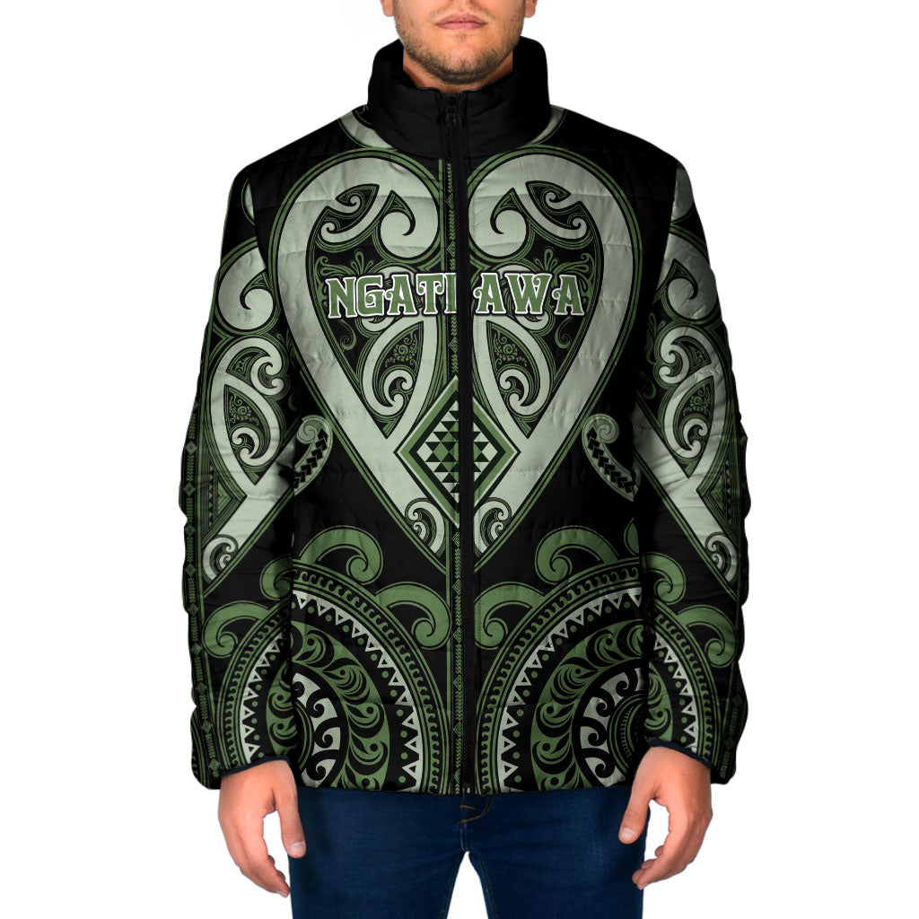 Custom Aotearoa Ngati Awa Padded Jacket Maori Tribal Pattern