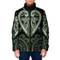 Custom Aotearoa Ngati Awa Padded Jacket Maori Tribal Pattern