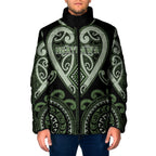 Custom Aotearoa Ngati Awa Padded Jacket Maori Tribal Pattern