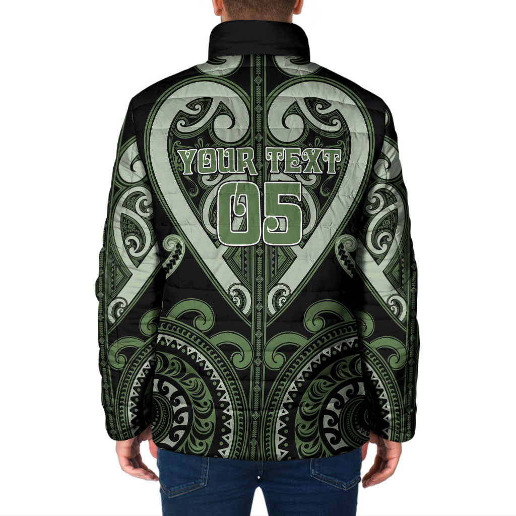 Custom Aotearoa Ngati Awa Padded Jacket Maori Tribal Pattern