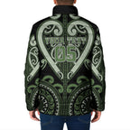 Custom Aotearoa Ngati Awa Padded Jacket Maori Tribal Pattern