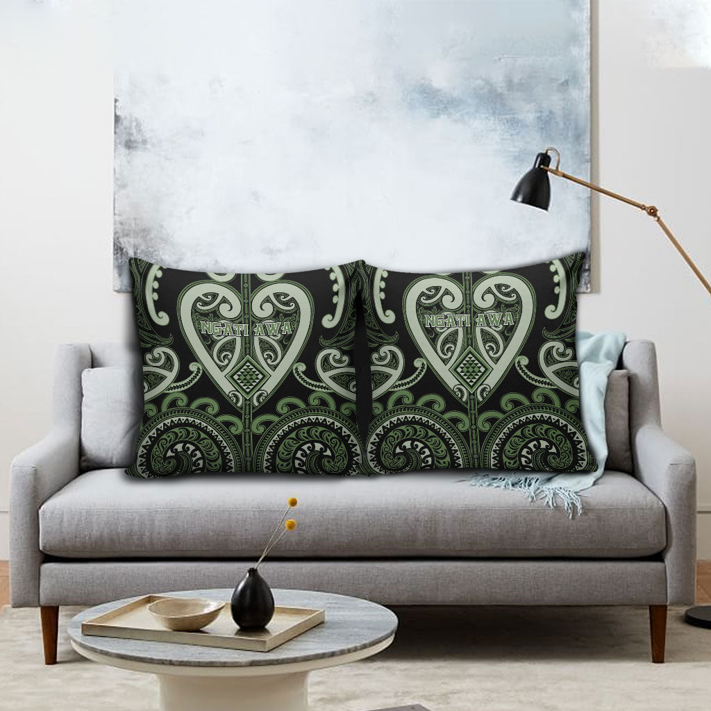 Aotearoa Ngati Awa Pillow Cover Maori Tribal Pattern