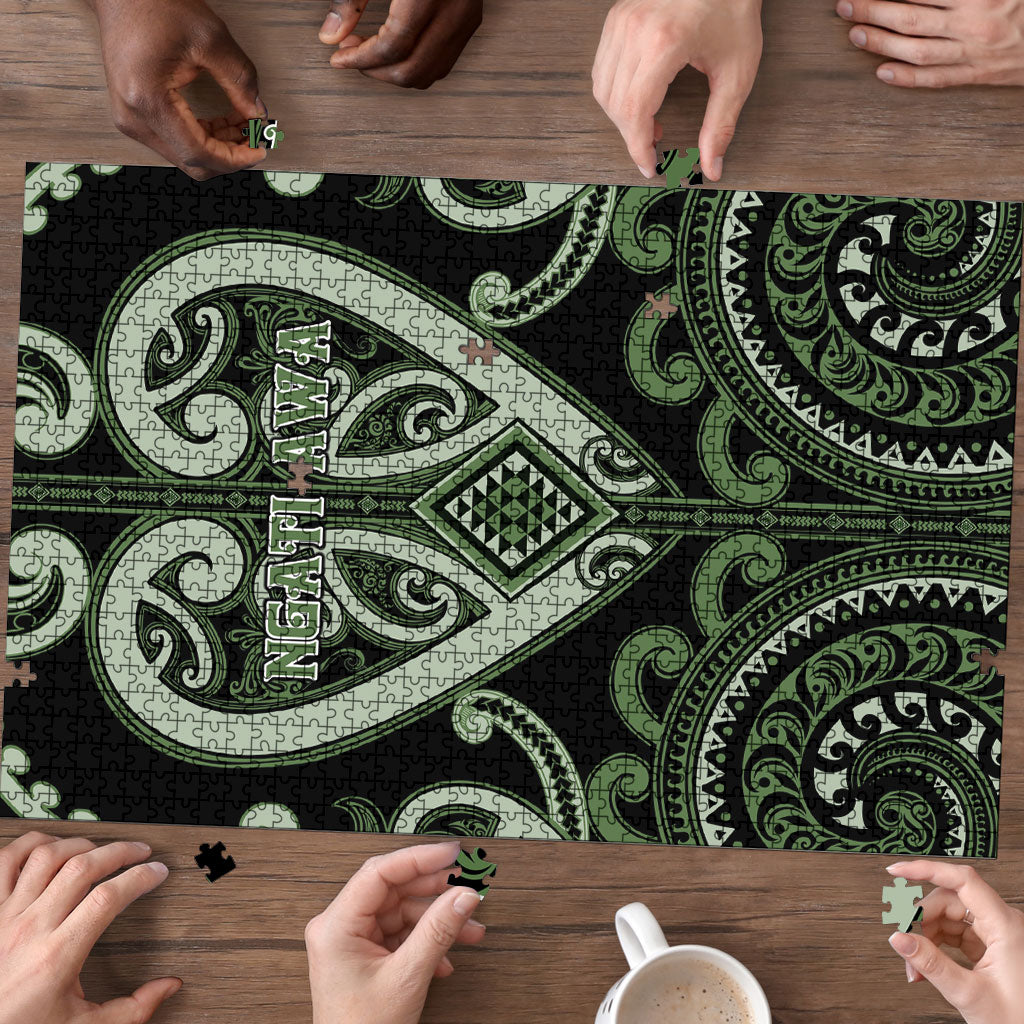 Aotearoa Ngati Awa Puzzle Maori Tribal Pattern