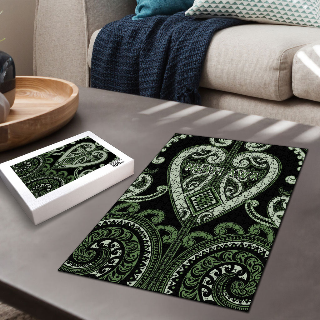 Aotearoa Ngati Awa Puzzle Maori Tribal Pattern