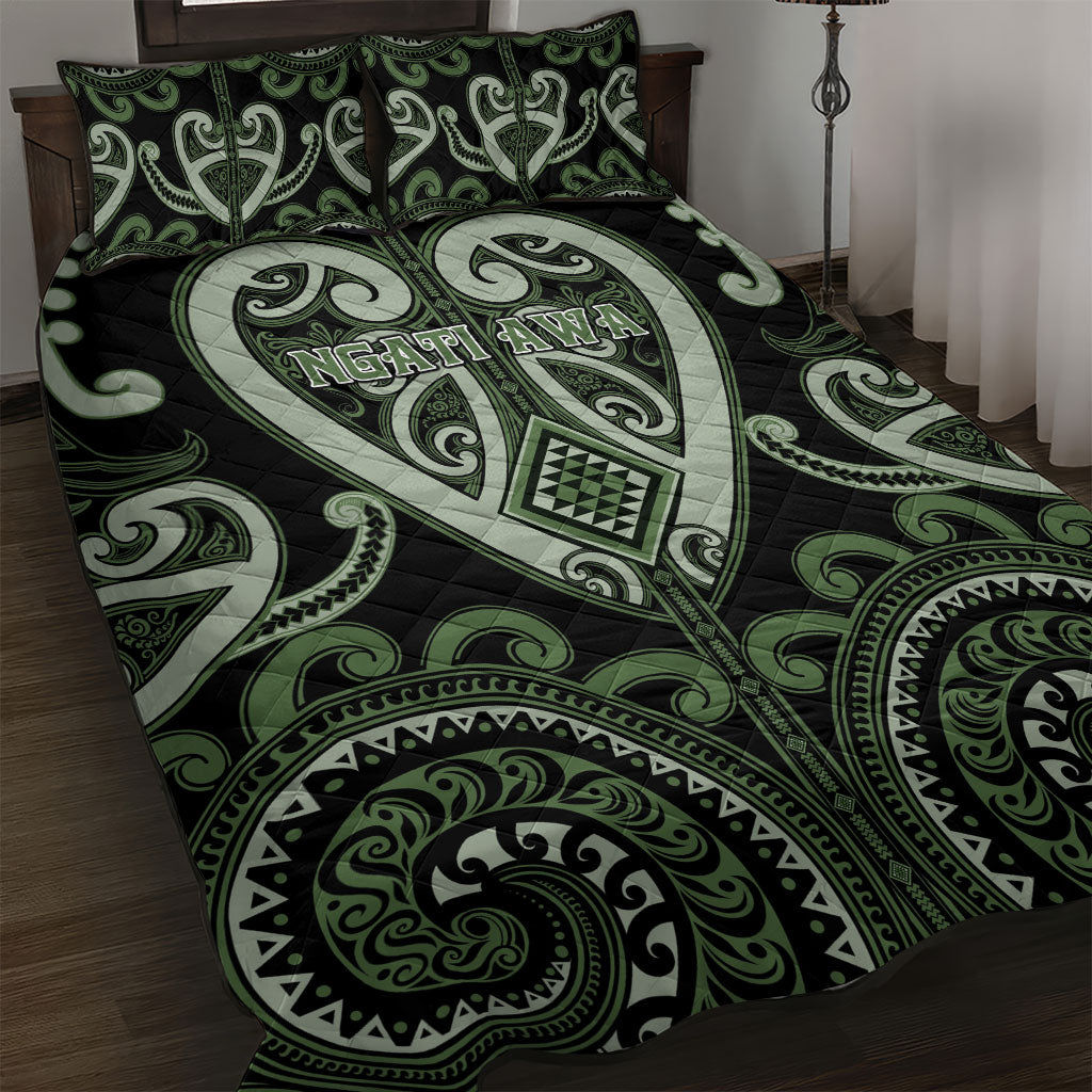 Aotearoa Ngati Awa Quilt Bed Set Maori Tribal Pattern