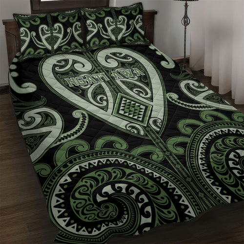 Aotearoa Ngati Awa Quilt Bed Set Maori Tribal Pattern