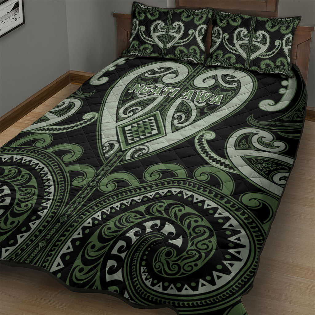 Aotearoa Ngati Awa Quilt Bed Set Maori Tribal Pattern