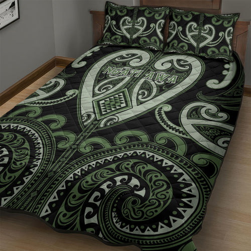 Aotearoa Ngati Awa Quilt Bed Set Maori Tribal Pattern
