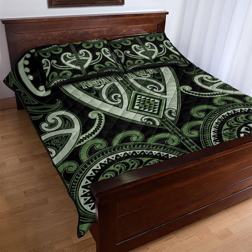 Aotearoa Ngati Awa Quilt Bed Set Maori Tribal Pattern