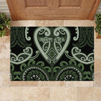 Aotearoa Ngati Awa Rubber Doormat Maori Tribal Pattern