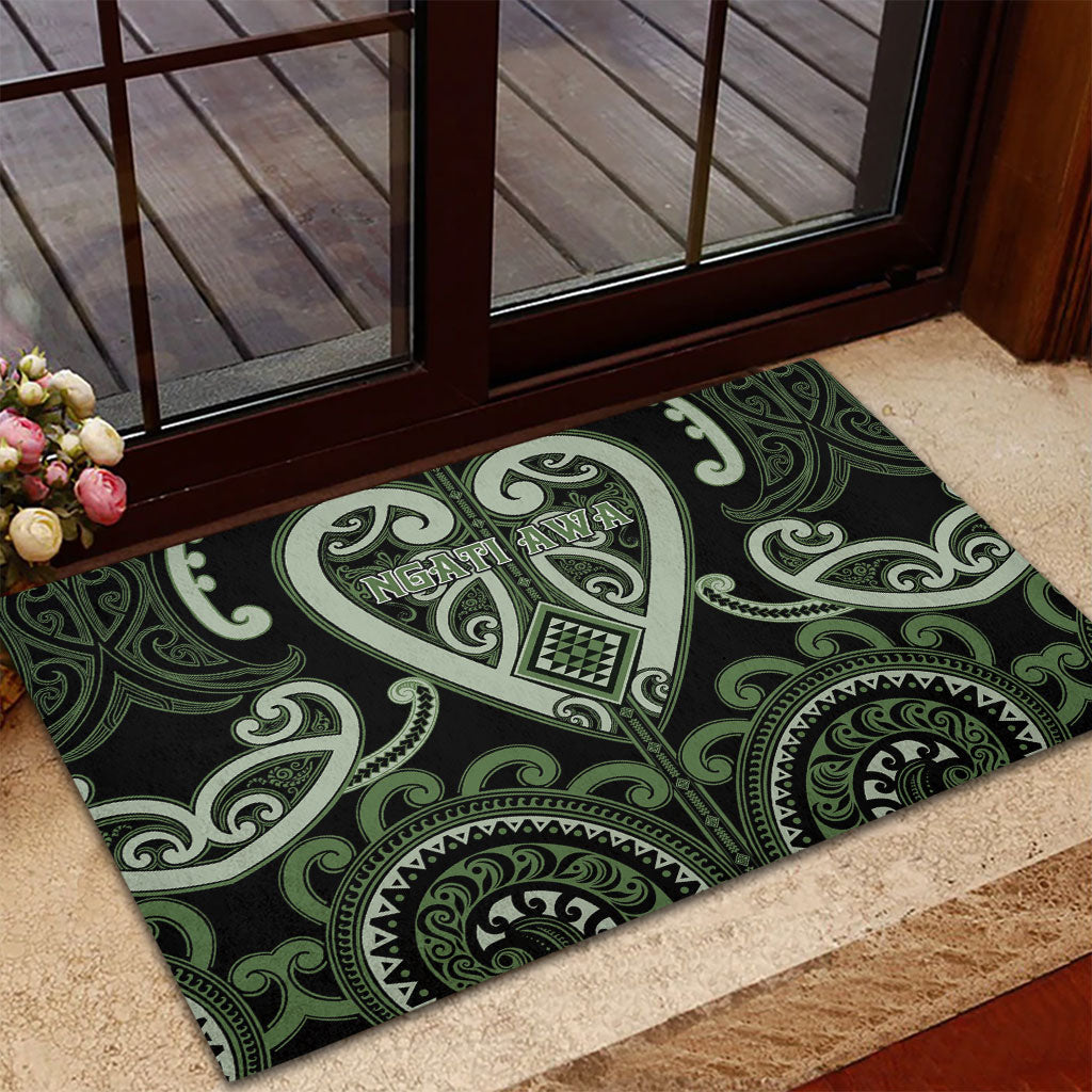 Aotearoa Ngati Awa Rubber Doormat Maori Tribal Pattern