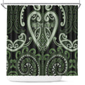 Aotearoa Ngati Awa Shower Curtain Maori Tribal Pattern