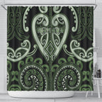 Aotearoa Ngati Awa Shower Curtain Maori Tribal Pattern