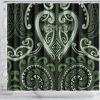 Aotearoa Ngati Awa Shower Curtain Maori Tribal Pattern
