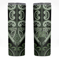 Custom Aotearoa Ngati Awa Skinny Tumbler Maori Tribal Pattern