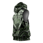 Custom Aotearoa Ngati Awa Sleeveless Hoodie Maori Tribal Pattern