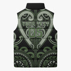Custom Aotearoa Ngati Awa Sleeveless Puffer Jacket Maori Tribal Pattern