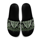 Aotearoa Ngati Awa Slide Sandals Maori Tribal Pattern