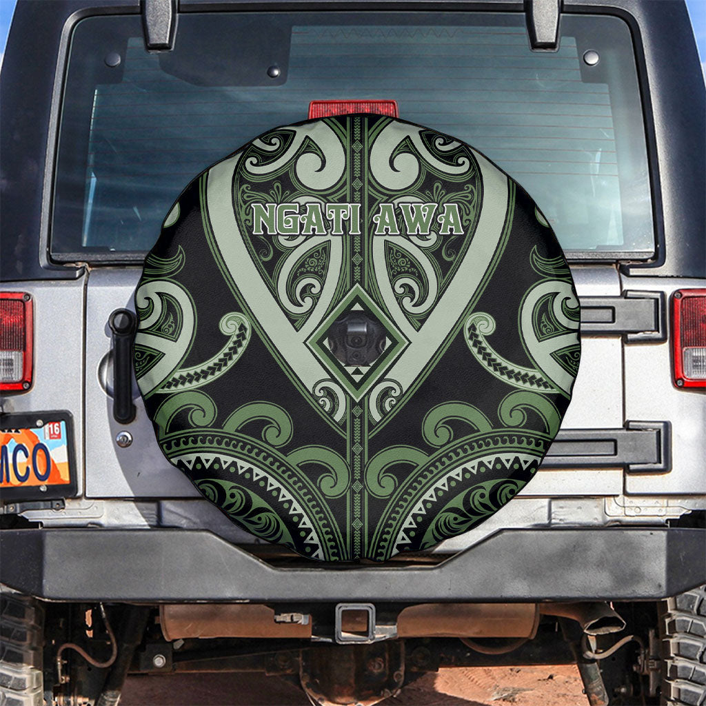 Aotearoa Ngati Awa Spare Tire Cover Maori Tribal Pattern