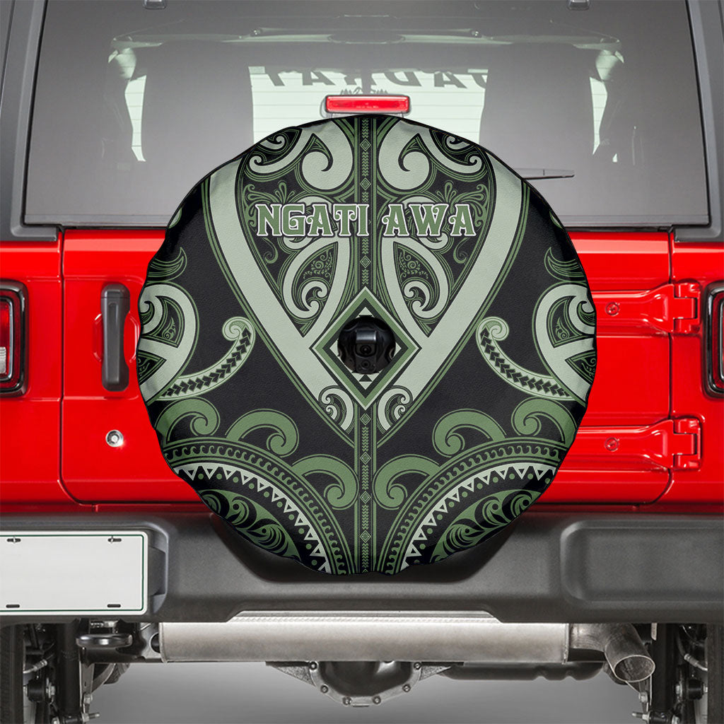 Aotearoa Ngati Awa Spare Tire Cover Maori Tribal Pattern