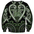 Custom Aotearoa Ngati Awa Sweatshirt Maori Tribal Pattern