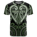 Custom Aotearoa Ngati Awa T Shirt Maori Tribal Pattern