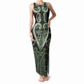Custom Aotearoa Ngati Awa Tank Maxi Dress Maori Tribal Pattern