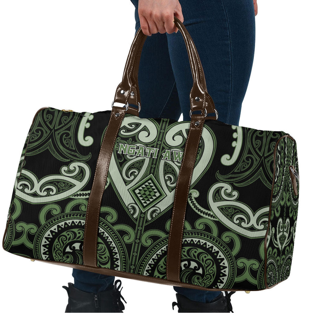 Aotearoa Ngati Awa Travel Bag Maori Tribal Pattern