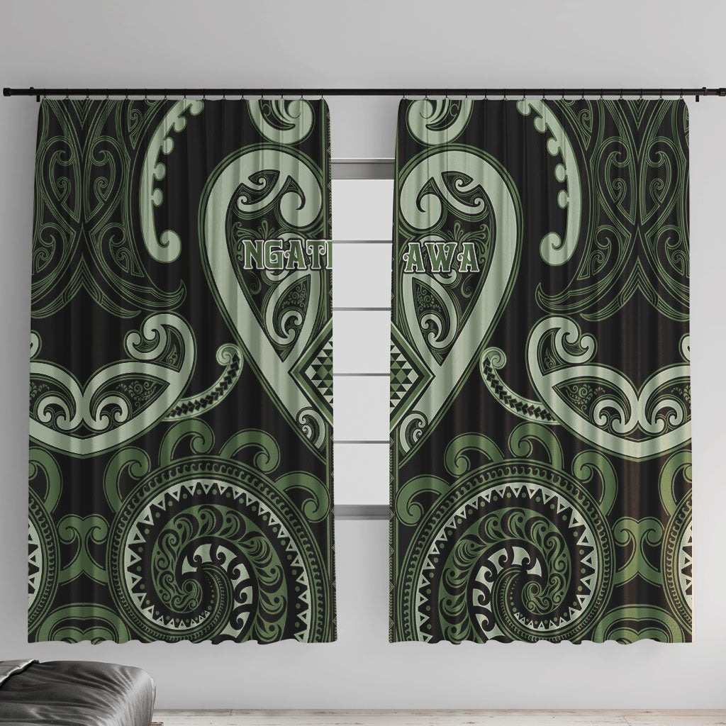 Aotearoa Ngati Awa Window Curtain Maori Tribal Pattern