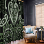 Aotearoa Ngati Awa Window Curtain Maori Tribal Pattern