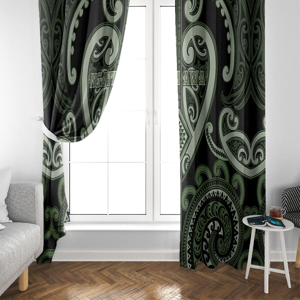 Aotearoa Ngati Awa Window Curtain Maori Tribal Pattern