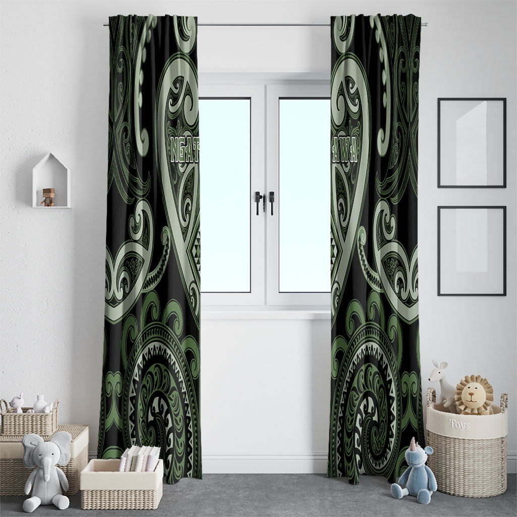 Aotearoa Ngati Awa Window Curtain Maori Tribal Pattern