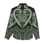 Custom Aotearoa Ngati Awa Women Casual Shirt Maori Tribal Pattern