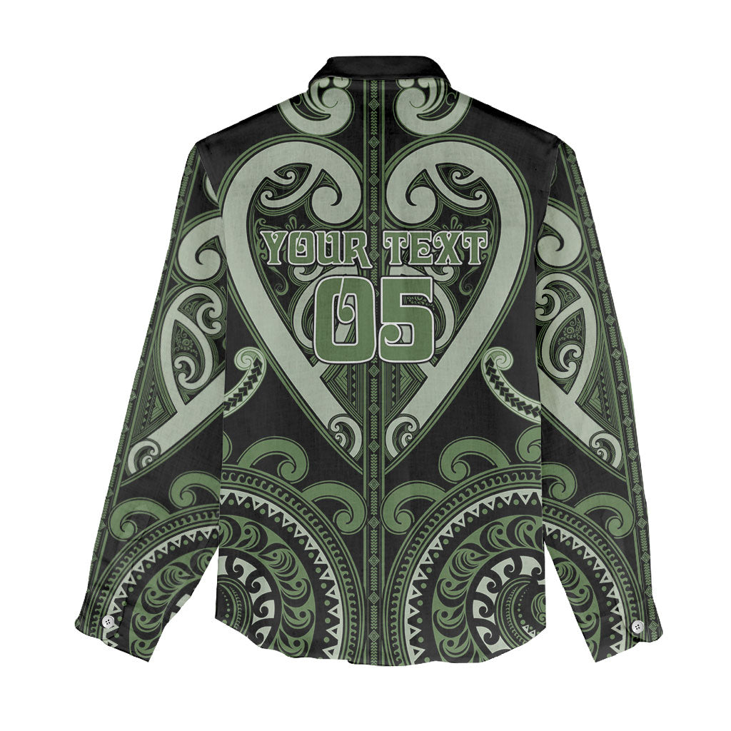 Custom Aotearoa Ngati Awa Women Casual Shirt Maori Tribal Pattern