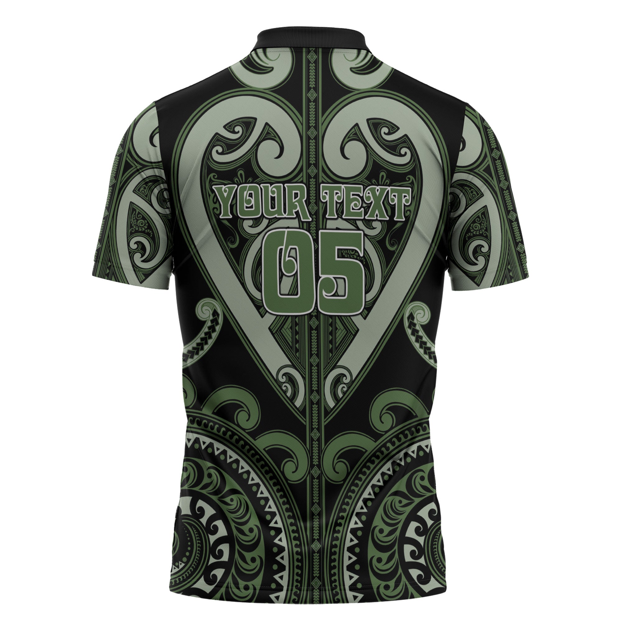 Custom Aotearoa Ngati Awa Zipper Polo Shirt Maori Tribal Pattern